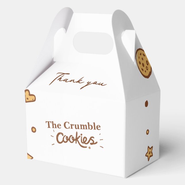 Cosy Cookie Delights  Favour Boxes (Front)