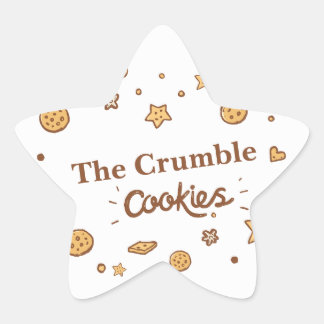 Cosy Cookie Delights (White) Star Sticker