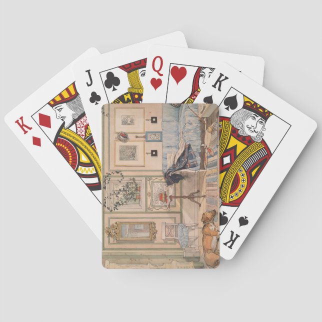 Cosy Corner (by Carl Larsson) Playing Cards (Back)