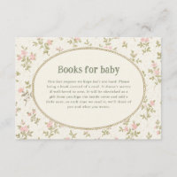Cosy Cottage Floral Baby Shower Books for Baby