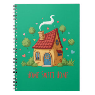 Cosy Cottage "Home Sweet Home" Cute Illustration Notebook