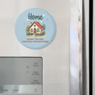 Cosy Cottagecore Home Whimsical House Art Magnet