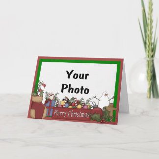 Cosy Country Holiday Photo card
