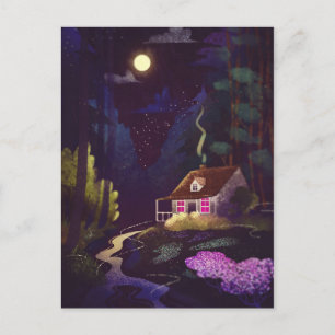 Cosy Country House Postcard