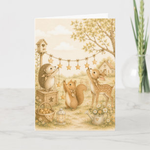 Cosy Countryside Friends Greeting Card
