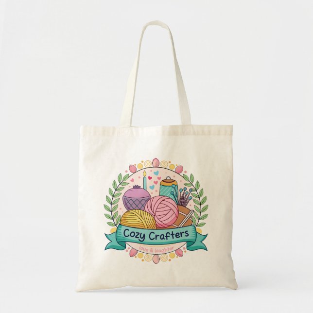 Cosy Crafters Club Tote Bag (Front)