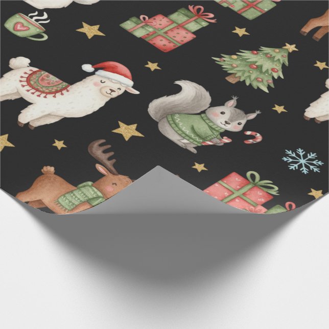 Cosy Critters Christmas Wrapping Paper (Corner)