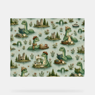 Cosy Cryptids Nessie Loch Ness Monster hobbies Acrylic Sign