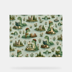 Cosy Cryptids Nessie Loch Ness Monster hobbies Acrylic Sign
