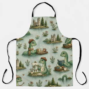 Cosy Cryptids Nessie Loch Ness Monster hobbies  Apron