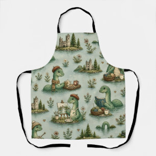 Cosy Cryptids Nessie Loch Ness Monster hobbies  Apron