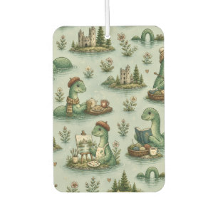 Cosy Cryptids Nessie Loch Ness Monster hobbies Car Air Freshener