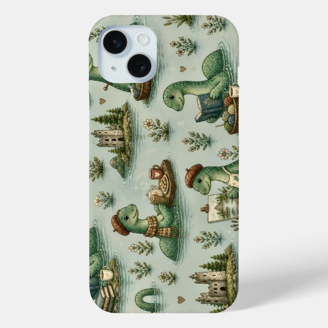 Cosy Cryptids Nessie Loch Ness Monster hobbies  Case-Mate iPhone Case (Back)