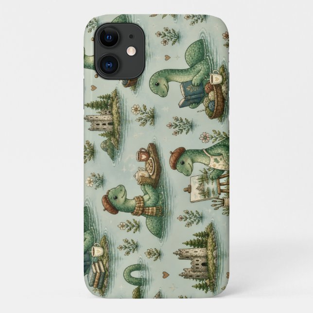 Cosy Cryptids Nessie Loch Ness Monster hobbies  Case-Mate iPhone Case (Back)