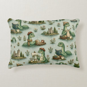 Cosy Cryptids Nessie Loch Ness Monster hobbies Decorative Cushion