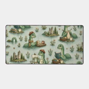 Cosy Cryptids Nessie Loch Ness Monster hobbies Desk Mat