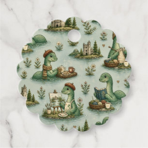 Cosy Cryptids Nessie Loch Ness Monster hobbies  Favour Tags