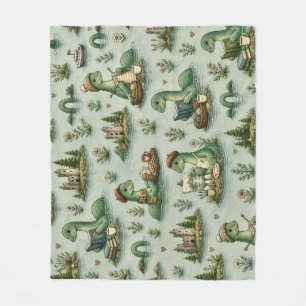 Cosy Cryptids Nessie Loch Ness Monster hobbies  Fleece Blanket