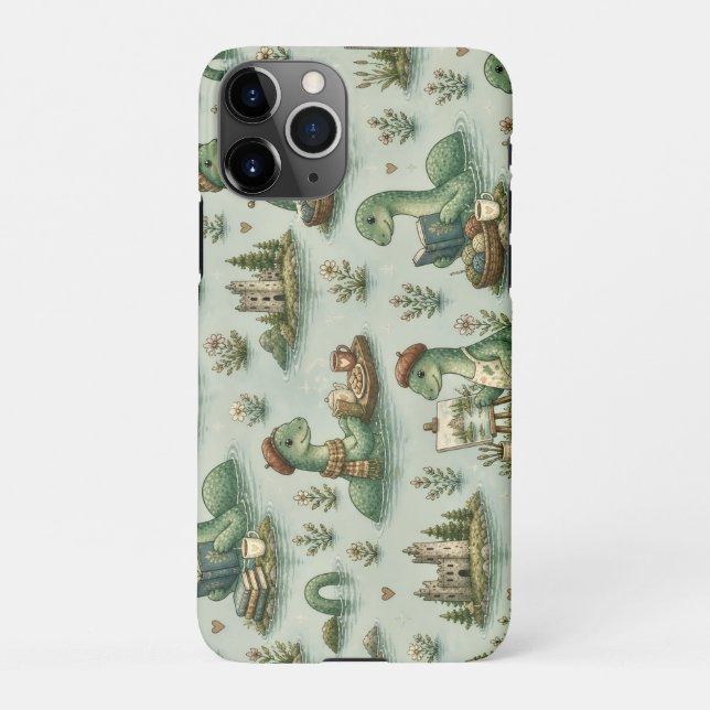 Cosy Cryptids Nessie Loch Ness Monster hobbies  iPhone Case (Back)