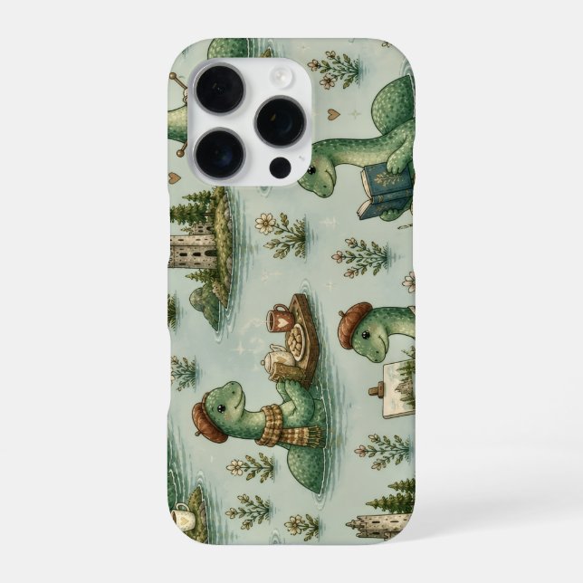 Cosy Cryptids Nessie Loch Ness Monster hobbies  iPhone Case (Back)