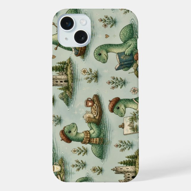 Cosy Cryptids Nessie Loch Ness Monster hobbies  iPhone Case (Back)