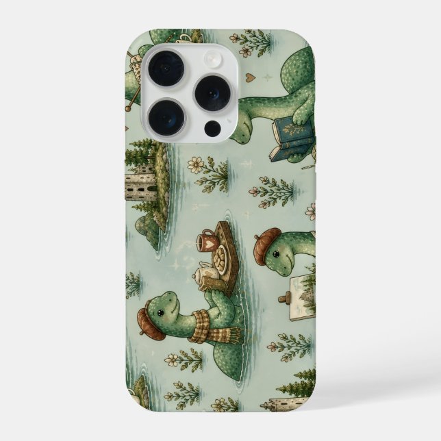 Cosy Cryptids Nessie Loch Ness Monster hobbies  iPhone Case (Back)