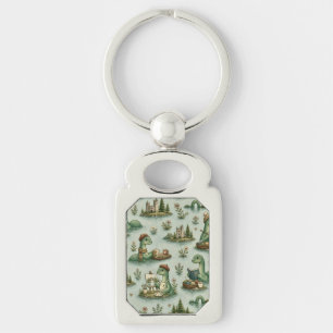 Cosy Cryptids Nessie Loch Ness Monster hobbies Key Ring
