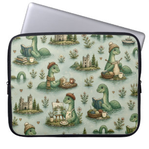 Cosy Cryptids Nessie Loch Ness Monster hobbies Laptop Sleeve