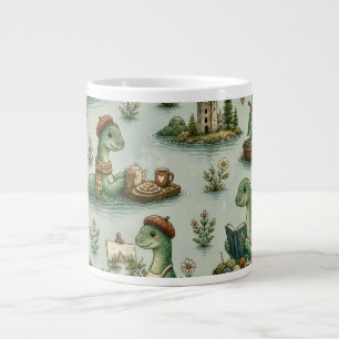 Cosy Cryptids Nessie Loch Ness Monster hobbies  Large Coffee Mug