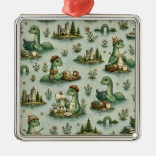 Cosy Cryptids Nessie Loch Ness Monster hobbies  Metal Tree Decoration