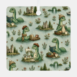 Cosy Cryptids Nessie Loch Ness Monster hobbies Metal Tree Decoration
