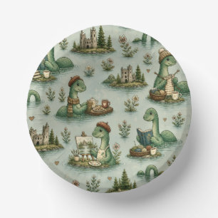 Cosy Cryptids Nessie Loch Ness Monster hobbies  Paper Plate