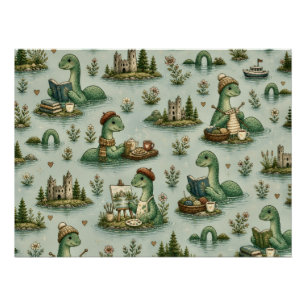 Cosy Cryptids Nessie Loch Ness Monster hobbies Poster
