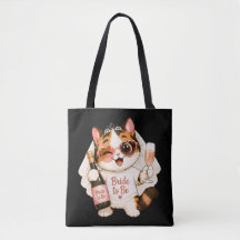 Cosy Cute Calico Cat Bride to be
