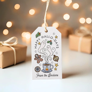 Cosy Cute Halloween Christmas Holiday Gift Tags