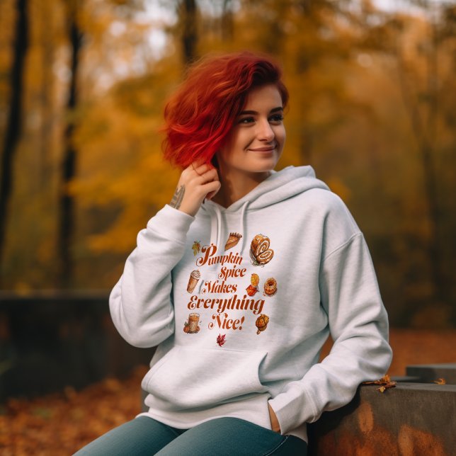 Cosy & Cute "Pumpkin Spice Makes Everything Nice" Hoodie (Creator Uploaded)