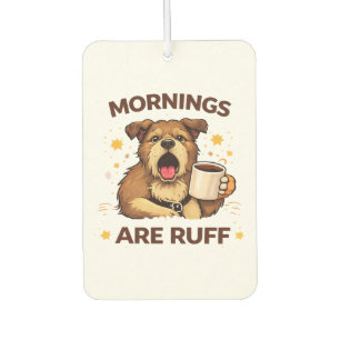 Cosy Dog Illustration Car Air Freshener