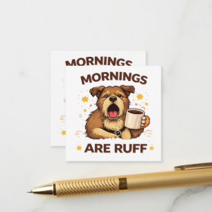 Cosy Dog Illustration Enclosure Card