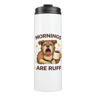 Cosy Dog Illustration Thermal Tumbler