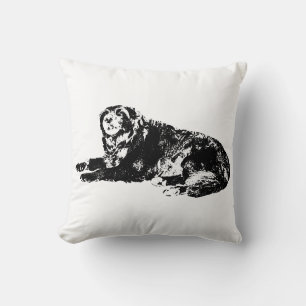 Cosy Dog Silhouette Pillow for Autumn