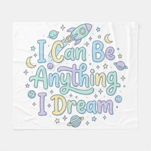 Cosy Dream Quote for Bright Little Futures Fleece Blanket