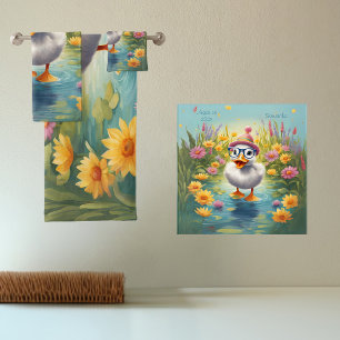 Cosy Duckling Bath Towel Set