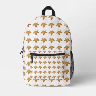 Cosy Fall Autumn Leaves Pattern Aesthetic Design Printed Backpack