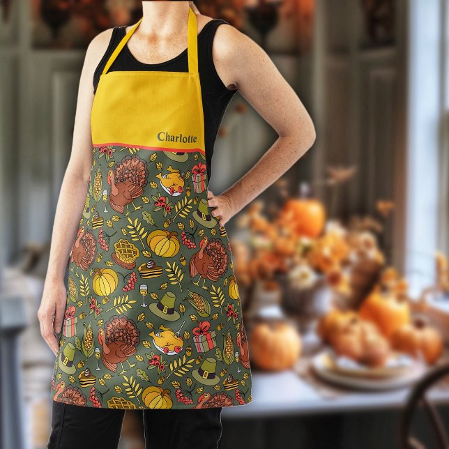 Cosy Fall Autumn Thanksgiving Apron (Creator Uploaded)
