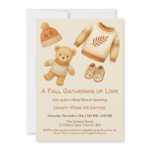 Cosy Fall Baby Shower | Neutral Cream & orange