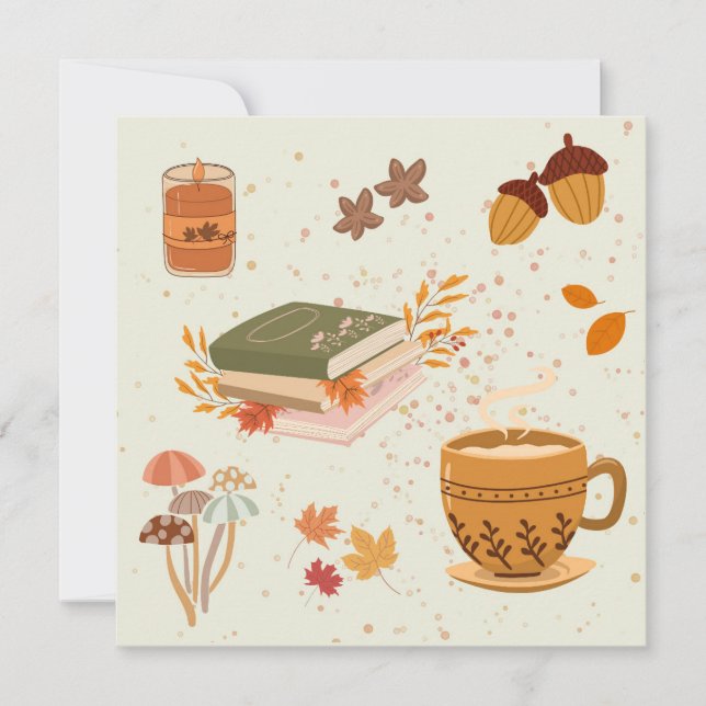 Cosy Fall Birthday  Card (Front)
