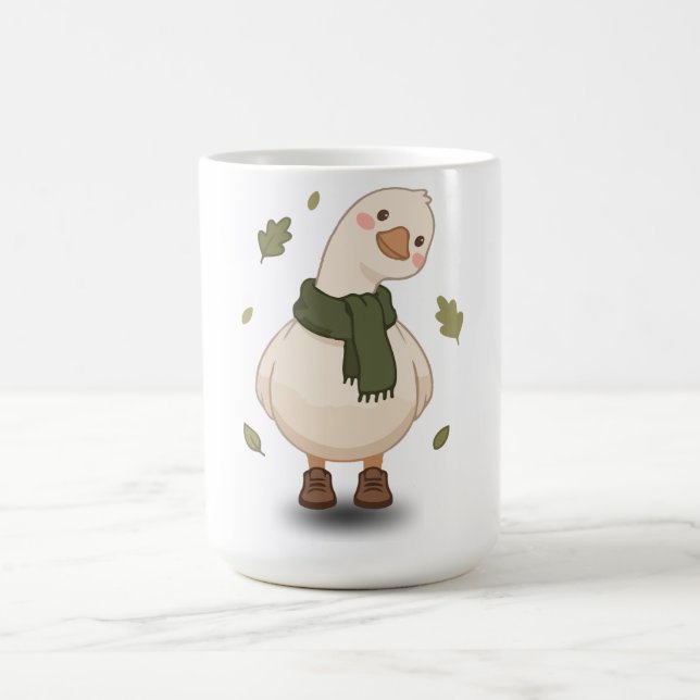 Cosy Fall Cartoon Duck Coffee Mug (Center)