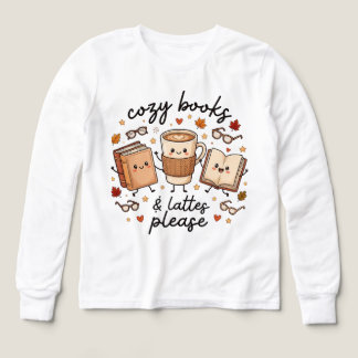 Cosy Fall Coffee Latte Book Lover Autumn Doodle