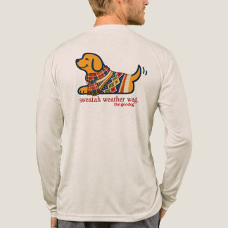 Cosy Fall Dog In Autumn Leaves Long Sleeve Tri-Blend Shirt