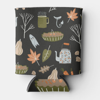 Cosy Fall Elements: Warm Pattern. Can Cooler